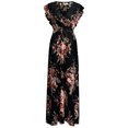 thumbnail image 5 of Sundresses for Women Casual Summer - Women's Plus Size Maxi Dresses Summer Floral Boho High Waist V Neck Maxi Dress Short Sleeve Long Sun Dresses, 5 of 5