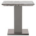 thumbnail image 4 of Napoli Modern Faux Marble/Stainless Steel Accent Table in Gray, 4 of 8