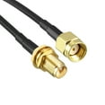 thumbnail image 3 of Uxcell 48'' RG174 RP-SMA Male to RP-SMA Female Antenna Extension Cable Shorter Length Metal Black 2 Pcs, 3 of 6
