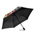 thumbnail image 2 of FORMRS Travel Umbrella Folding Auto Open Close Windproof Rain UV Protection, Floral Mushroom, 2 of 8