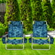 Patiojoy 2 Pack de Chaise de Plage Pliante Chaise de Randonnée Portable avec Porte-Gobelet Sac de Rangement pour l'Extérieur Bleu Foncé – image 4 sur 10