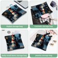 2 PCS Shrapnel Pouch Christmas Snowman Pocket Cosmetic Bag Portable