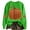 Green [Halloween Costumes for Women Deals] [Halloween Sweaters for Women Clearance Sales], variant on WEIWEN Halloween Sweatshirt for Women Fashion Maple Leaf Pumpkin Print Fall Outfits for Women Long Sleeve Going Out Tops Dressy Casual Thanksgiving Sweaters Women's Clothing S