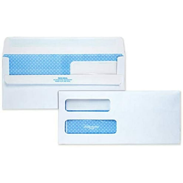 Quality Park 10 Double Window Envelopes, RediSeal, 500 Envelopes