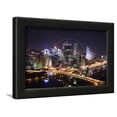 thumbnail image 1 of Pittsburghs Skyline from Mount Washington at Night, Framed Art Print Wall Art by Zigi Sold by Art.Com, 1 of 5
