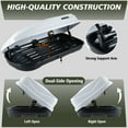 13 ft³ Rooftop Cargo Box Luggage Carrier w/2 Keys,2Side Open Easy Install,White