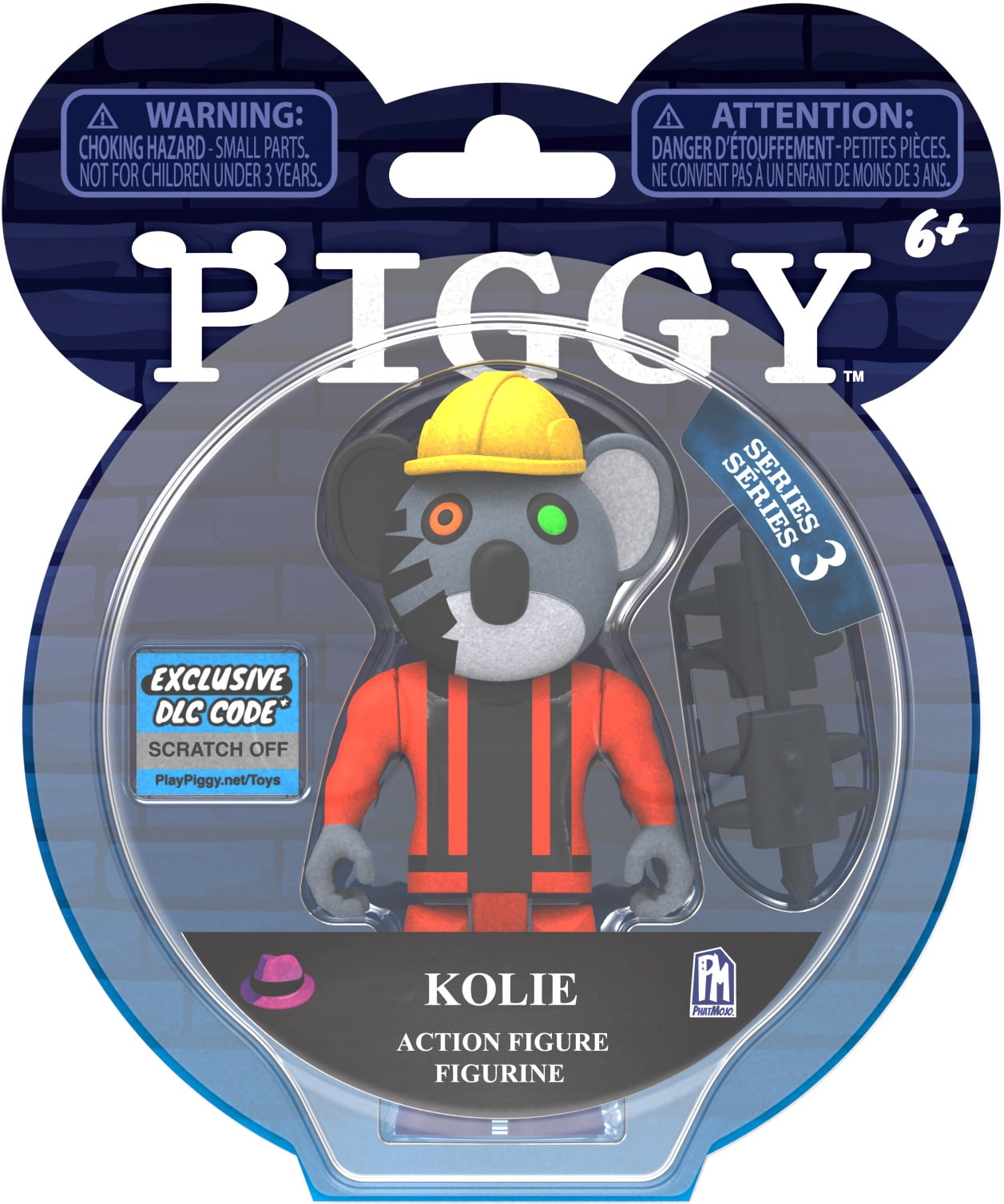 PIGGY - Kolie Action Figure (3.25" Buildable Toy, Series 3) Includes DLC Items