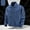 Blue, variant on Styesk Jackets for Men Men Solid Zipper Pocket Turndown Collar Outdoors Sports Top Coat Jacket
