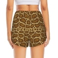 thumbnail image 4 of Fotbe Snake Skin Womens High Waist Running Shorts Athletic Workout Quick Dry Shorts for Women with Pockets Gym Yoga Summer Shorts-XX-Large, 4 of 9