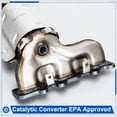 thumbnail image 6 of Kkonetoy Set of 2 Catalytic Converters for 2013-2019 Ford Explorer, Front Left and Right, 6 of 13
