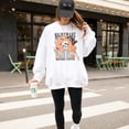 thumbnail image 5 of Nightmare Before Coffee Sweatershirt for Women and Teens Funny Retro Skeleton Halloween White Sweatshirt Adult Medium, 5 of 5
