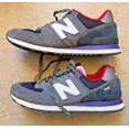 thumbnail image 1 of NEW BALANCE 574 men's sneakers – SIZE 11 US – GRAY/WHITE/PURPLE/RED, 1 of 5