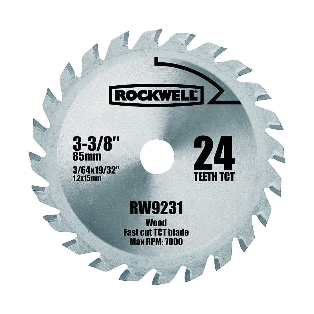 Rockwell Sonicrafter 1 5/8" Cutting Depth Metal E-Cut Saw Blade Set 6 pk RW8981K