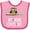 Pink and Fuchsia, variant on Inktastic Mimi Loves Me Girls Owl Girls Baby Bib