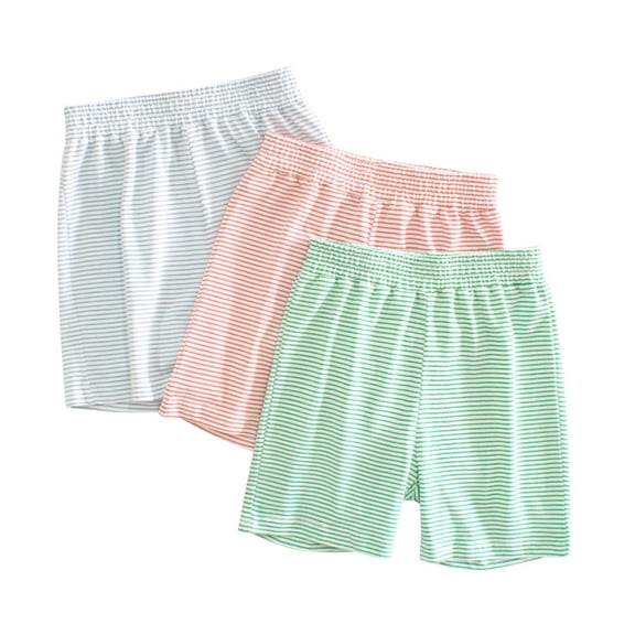 YTDSCS Baby Kids Boys Girls Summer Shorts Pants 1-10Y Toddler Style Comfort Cute T-Shirts Cotton Pants Striped Prints Home Pants