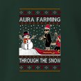 thumbnail image 3 of Wild Bobby Aura Farming Through The Snow Meme Unisex Sweater | Holiday Crewneck Sweatshirt, 3 of 5