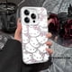 thumbnail image 3 of Estuche sencillo de Hello Kitty en color plateado para teléfono Apple 16promax, estuche para iPhone 15, dibujos animados 14, resistente a caídas 13 para mujer, 3 of 5