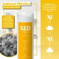 thumbnail image 2 of express water 2-year 5-stage reverse osmosis replacement filter set 16 total water filter cartridges carbon sediment gac inline quick connect w/ 100 gpd membrane, 2 of 8