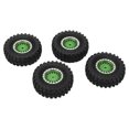 thumbnail image 4 of Llantas De Metal RC Neumáticos De Goma, Agarre 4 Piezas Amortiguación Fuerte 1/24 Ruedas De Coche RC Neumáticos Para Axial SCX24 AXI90081 ANGGREK Otros, 4 of 8