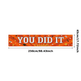 thumbnail image 2 of Graduation Theme Banner Congratulations Banner Decorative Graduation Cap Orange Decor for Graduation Party Ceremony Celebration, 2 of 7