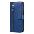thumbnail image 4 of SaniMore Case for Samsung Galaxy A34 5G 2023, Zipper Wallet Pocket Caed Slots Retro PU Leather Shockproof Drop-proof Flip Kickstand All-around Protective Shell For Samsung Galaxy A34 5G, Blue, 4 of 12