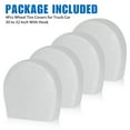 4pcs Tire Covers for RV Wheel, EEEkit Waterproof UV Sun Wheel Cover