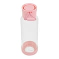 thumbnail image 4 of Clear Water Bottle 12oz / 350ml Wide Mouth Glass Bottles with Strap, Lids for Juicing, Smoothies, Infused Water, Beverage Storage, Pink, 4 of 6