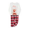 thumbnail image 7 of Sunisery Merry Christmas Family Matching Pajamas Sets Plaid Deer Print Holiday Xmas Pjs Sleepwear For Family Adults Kids, 7 of 7