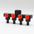 thumbnail image 1 of Divisor de Jardín de 4 Válvulas con Válvula de Cierre, Válvula Divisora de de Agua, Adaptador de Conector de Agua de Jardín a Prueba Macarena Divisor de manguera, 1 of 8