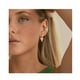 thumbnail image 3 of Pendiente Xtellar Aretes Dorados Corazón Largo Con Zirconia, 3 of 4