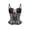 62#Pink, variant on Women Lace Spaghetti Strap Corset Top Bow Cross Lace Up Front Boned Bustier Punk Halloween Party Club Costume Outfit