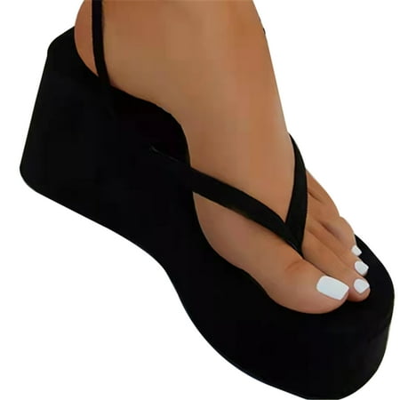 

Strappy Sandals for Women Thick Bottom Peep-Toe Sandals Casual Simple Shoes for Shopping Driving Walking