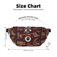 thumbnail image 3 of Naloa A Cup Of Black Coffee On A Saucer Print Running Belts for Men Women,Running Fanny Pack with 2-Zipper Pockets,Waterproof Waist Pack for Travel Hiking Running Outdoor Sports, 3 of 8