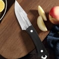 thumbnail image 6 of Chef Knife 4 Inch High Carbon Steel Forged Blade Full Tang with Sheath | Multipurpose Kitchen Cleaver for Meat, Fish, BBQ, Outdoor Camping, Hiking, Gift Box Included, 6 of 6