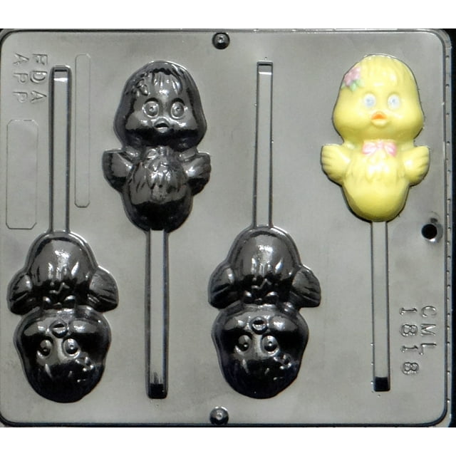 Chickie Lollipop Chocolate Candy Mold Pascua 1818