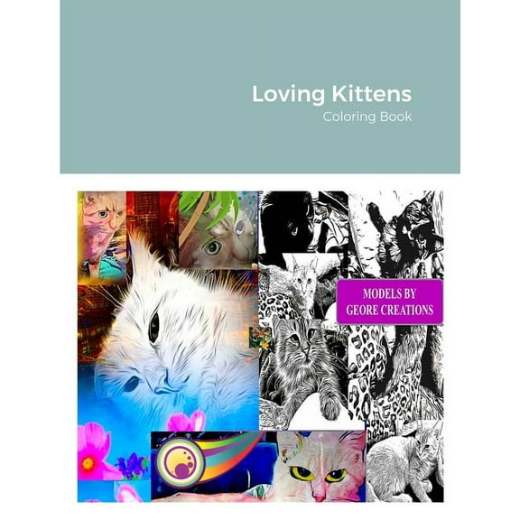 Loving Kittens: Coloring Book (Paperback)