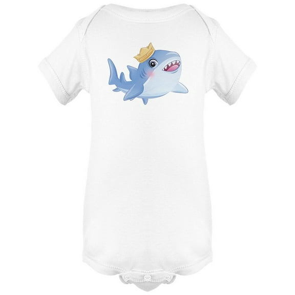 Cute Little King Shark Bodysuit Infant -Image by Shutterstock, Newborn
