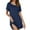 Dark Blue, variant on hotojiny Women's Nightgowns Summer Loose Short Sleeve Night Shirts for Women Soft Sleepwear Casual Crew Neck Sleep Dress
