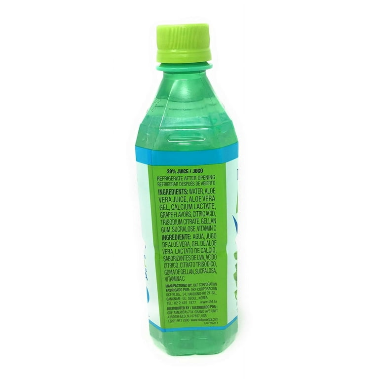 OKF Aloe Vera Drink in 16.9 Ounce Bottles (Sugar Free, 12 Pack)