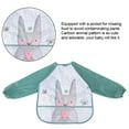 thumbnail image 4 of , Comfortable Long Sleeves Cartoon Animal Pattern  Bib  For Eating For Painting For Kids, 4 of 8