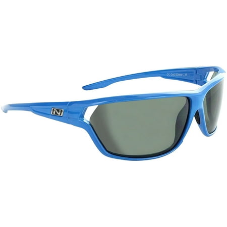 Optic Nerve Dedisse Sunglasses: Shiny Blue, with Smoke/Silver Flash Lens and additional Copper Lens