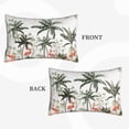 thumbnail image 4 of Bixox Flamingo Palm Trees Printed Pillow Protector,Super Soft Ideal for Home,Guests,Rentals - 14"x20", 4 of 8