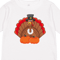 thumbnail image 4 of Inktastic Thanksgiving Turkey with Pumpkin Boys or Girls Long Sleeve Toddler T-Shirt, 4 of 5