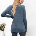 thumbnail image 7 of Annhoo Knitted Tops for Women Casual V Neck Long Sleeve Tunics Fall Lightweight Baggy Pullover Sweater, 7 of 7