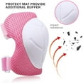 thumbnail image 3 of 6PCS Children Boys Girls Knee Pads Elbow Pads Wrist Guards Protective Gear Set Safety Gear for Roller Skates Cycling Bike Skateboard Inline Riding Sports,Ages 3-7, 3 of 6