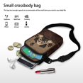 thumbnail image 7 of HELLHERO Dog Paw Print Pattern Small Crossbody Purse for Women Polyester Cross Body Purse with Double Deck, 7 of 7