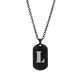 thumbnail image 3 of Collar Hombre de Inicial Letra A LUCKMAN, Acero Inoxidable Color Negro, Modelo Dylan negro UNITALLA, 3 of 7