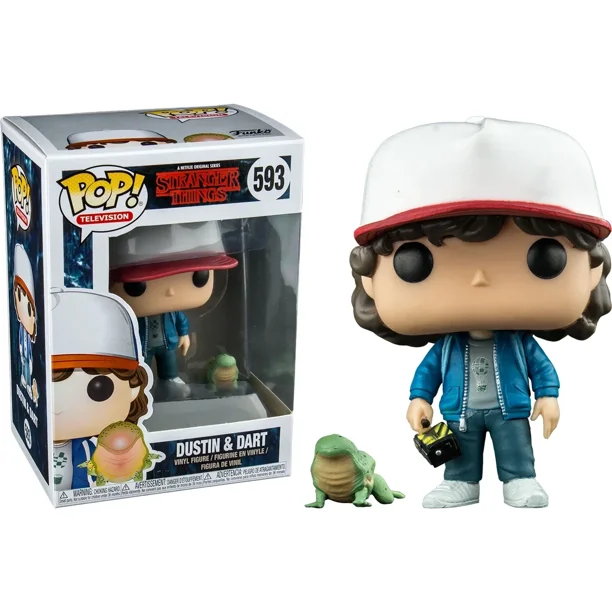 2025 NUEVO Funko POP 5 estilos #424 Dustin #804 Dustin #828 Figura de PVC Modelo Muñecas Juguetes Regalo para niños Regalo de cumpleaños