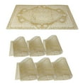 thumbnail image 2 of Allgala 6-Pack Dining Table PVC Placemat Set - Protect Table from Heat Stain Scratch and Anti-Skid-Style Gold Mandala-HD80210, 2 of 4