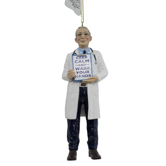 Kurt Adler Dr. Anthony Fauci Front Line Heroes 5" Resin Ornament